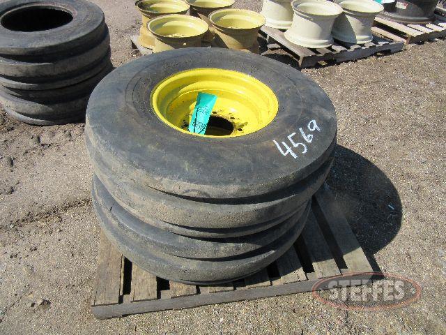 (2) 10.00-16 3 bar tires